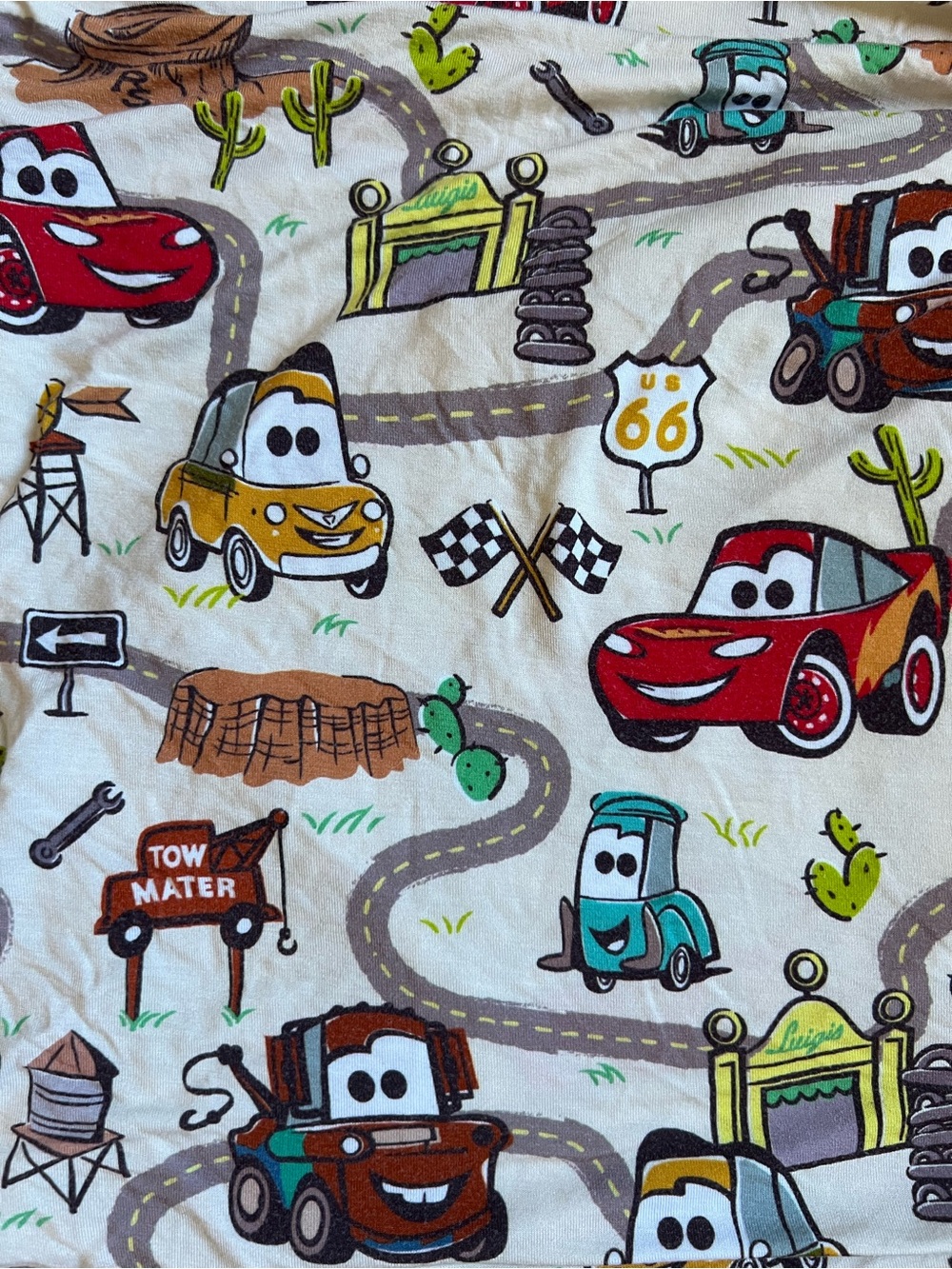 Disney Cars Kids Bamboo Crib Sheet